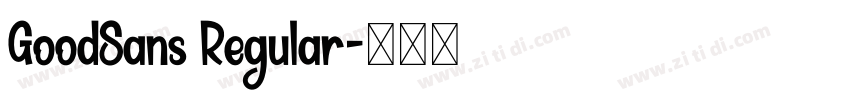 GoodSans Regular字体转换